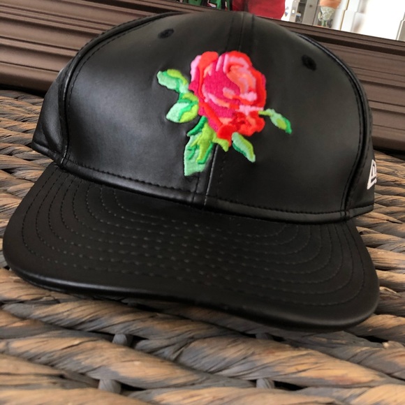 leather new era fitted hats